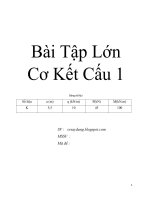Bài tập lớn cơ kết cấu 1