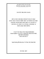 Rèn luyện cho học kĩ năng tự học bằng việc sử dụng phiếu học tập trong dạy học chương thành phần hóa học của tế bào và chương cấu trúc của tế bào   sinh học 10 trung học phổ thông 