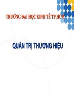 QUẢN TRỊ THƯƠNG HIỆU của Trường Đại học Kinh tế TP.HCM