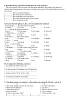 bai tap on tieng anh lop 5 len 6