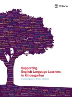 Supporting English language learners in kindergarten