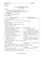 Giáo án Tiếng Anh 10 unit 16: Historical places