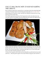 Dịch vụ cung cấp chả cá Nha Trang tại TPHCM