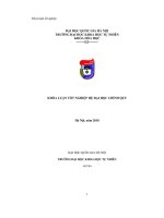 ĐỀ tài NGHIÊN cứu xử lý AMONI BẰNG PHƯƠNG PHÁP SINH học sử DỤNG các VI KHUẨN tự DƯỠNG 