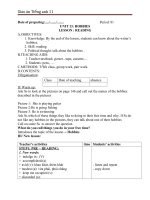 Giáo án Tiếng Anh 11 unit 13: Hobbies