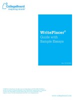 accuplacer writeplacer sample essays 