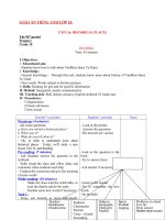 Giáo án Tiếng Anh 10 unit 16: Historical places