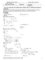 Giáo án dạy thêm toán 9