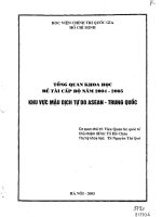 KHU vực mậu DỊCH tự DO ASEAN   TRUNG QUỐC 
