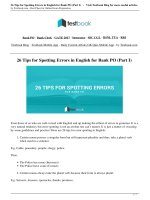 26 tips for spotting errors in english for sbi po 