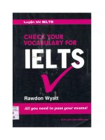 Check your vocabulary IELTS ( từ vựng IELTS )