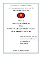 Từ ngữ chỉ chức sắc trong cộng đồng tộc người Mạ