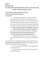 TƯ TƯỞNG HỒ CHÍ MINH VỀ DÂN CHỦ VÀ  XÂY DỰNG NHÀ NƯỚC CỦA DÂN, DO DÂN, VÌ DÂN