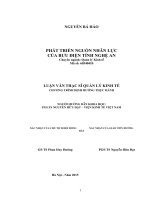 Phát triển nguồn nhân lực của bưu điện tỉnh nghệ an 