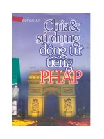 Chia  sử dụng động từ trong tiếng Pháp