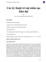 Các kỹ thuật trí tuệ nhân tạo hiện đại