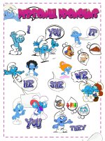 personal pronouns poster with the smurfs 