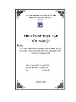 CHUYÊN đề các GIẢI PHÁP NÂNG CAO HIỆU QUẢ QUẢN lý NGUỒN NHÂN lực TRONG KINH DOANH lữ HÀNH tại CÔNG TY cổ PHẦN tập đoàn NTT 