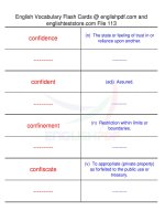 TOEFL IBT vocabulary flash cards113 