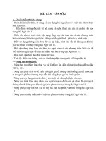 Ma trận bài viết số 3 ngữ văn 11