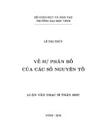 LUẬN văn về sự PHÂN bố của các số NGUYÊN tố 