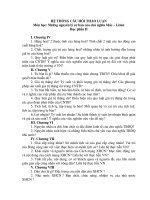 CÂU HỎI ÔN TẬP NGUYÊN LÝ MÁC LENIN