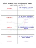 TOEFL IBT Vocabulary Flash Cards144