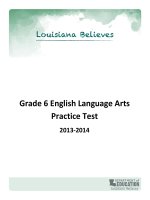 practice test ela grade 6 