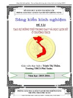 skkn tạo sự hứng thú trong dạy và học lịch sử ở trường THCS