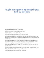 Quyền của người bị hại trong tố tụng hình sự việt nam