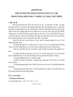 cực trị cơ học bồi dưỡng học sinh giỏi Lý THPT