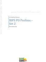 IBPS PO prelims set 3 