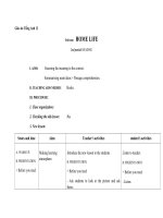 Giáo án Tiếng Anh 12 Unit 1: Home life