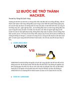 12 bước để TRỞ THÀNH HACKER