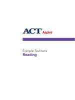 ACT reading  for leanning english 