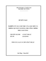 Nghiên cứu sự làm việc của cọc đơn và nhóm cọc đất xi măng cho công trình nhà cao tầng 