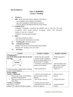 Giáo án Tiếng Anh 11 unit 13: Hobbies