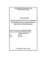 ĐỒ án KHẢO sát KHẢ NĂNG KHỬ của các tác NHÂN KHỬ ACID ASCORBIC và THIẾC CLORUA đối với PHỨC GIỮA PHOTPHO và MOLIPDOVANADAT 