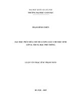 Dạy học phân hóa chủ đề lượng giác cho học sinh lớp 10, trung học phổ thông 