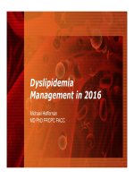 Cập nhật điều trị Rối loạn Lipid máu năm 2016