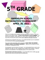 tai lieu danh cho hoc sinh lop 5 5th grade 2011
