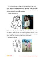 20 kiểu tạo dáng cực đẹp cho các cặp đôi khi chụp ảnh