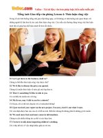 Tiếng Anh Giao tiếp văn phòng Lesson 4: Thảo luận công việc