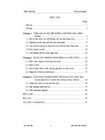 ĐỒ án KHẢO sát PHƯƠNG PHÁP BÌNH SAI lưới TRẮC địa tự DO và ỨNG DỤNG TRONG xử lý lưới THI CÔNG CÔNG TRÌNH 