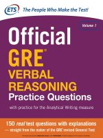 Offical GRE verbal reasoning 