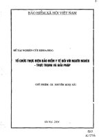 ĐỀ tài tổ CHỨC THỰC HIỆN BHYT đối với NGƯỜI NGHÈO   THỰC TRẠNG và GIẢI PHÁP 