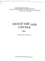 LỊCH sử THẾ GIỚI cận đại tập 1 