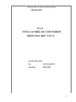 SKKN NANG CAO HIEU QUA CAC THI NGHIEM VAT LY TRONG DAY HOC