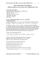 Đồ án Bê tông cốt thép 2 kèm bản vẽ