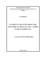 Vai trò của nhà nước trong việc giảm thiểu sự phân cực giàu   nghèo ở việt nam hiên nay 